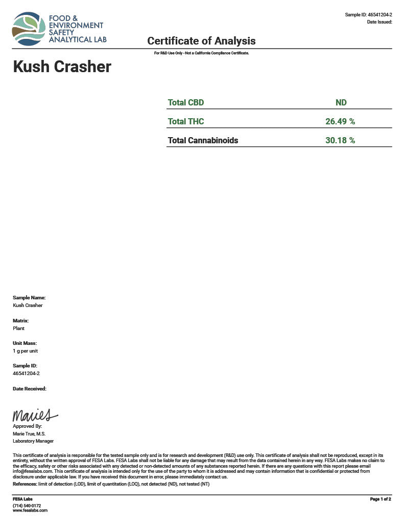 Kush Crasher