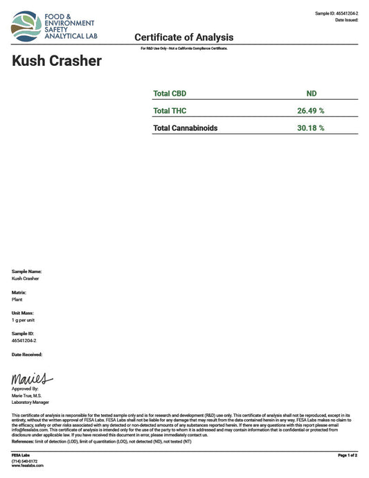 Kush Crasher