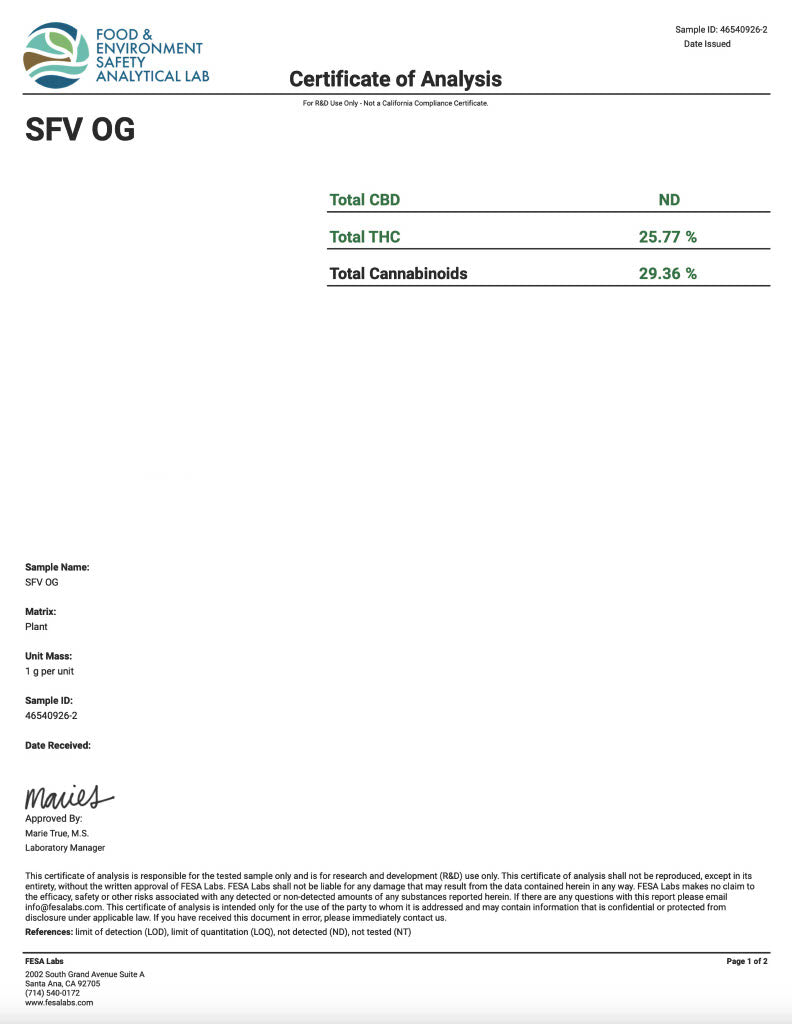 SFV OG